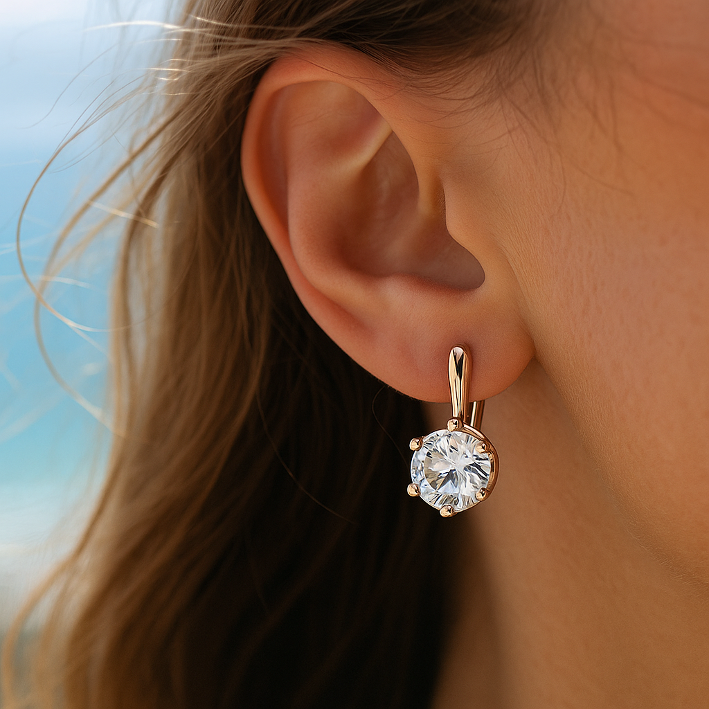 Solitaire Earrings