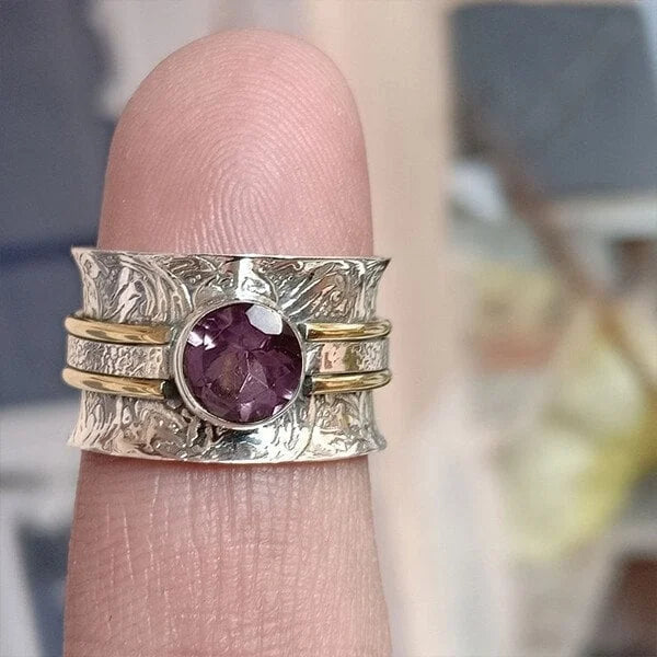 Bohemian Crystal Healing Meditation Ring