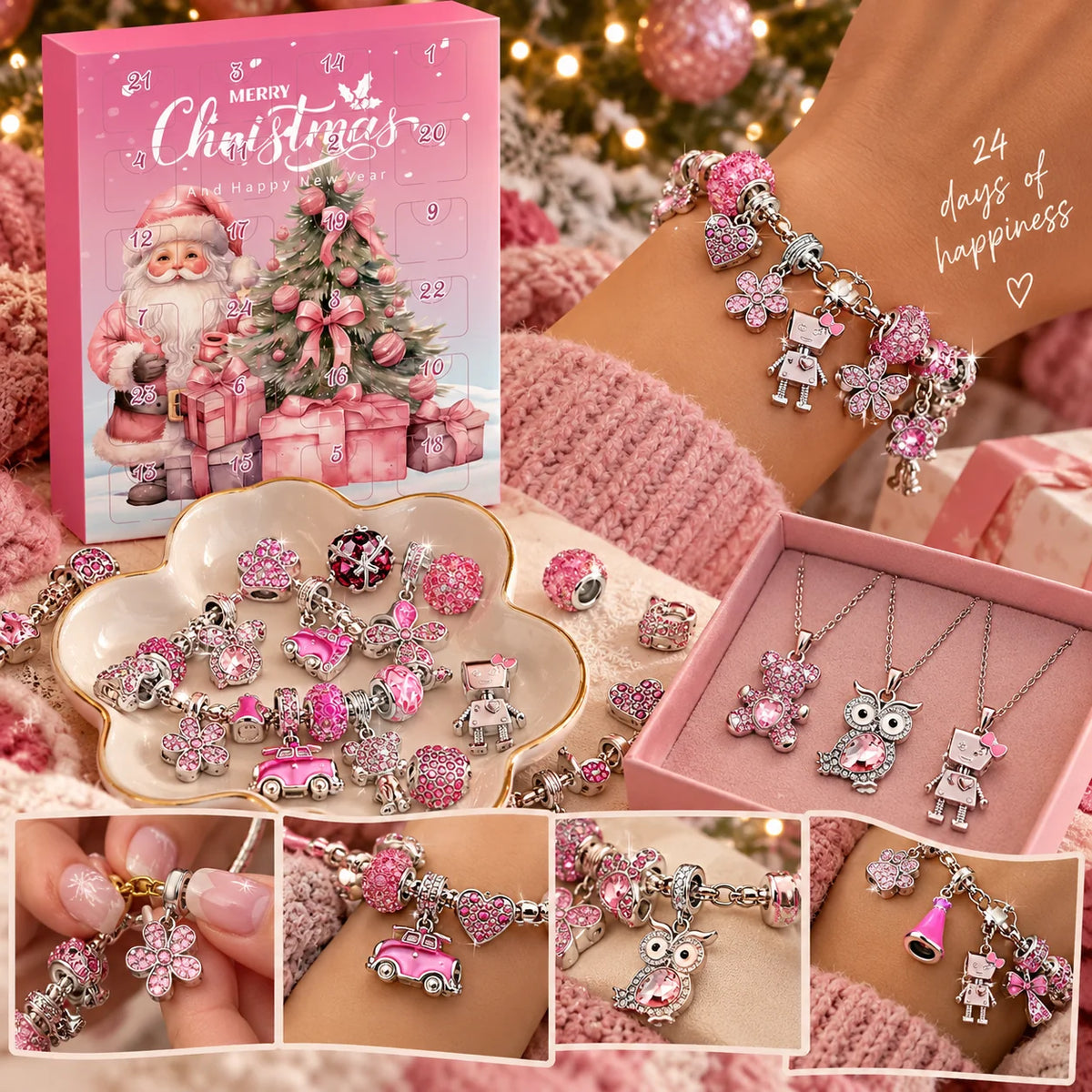 Pink Sparkle | 24-Day Jewelry Advent Calendar