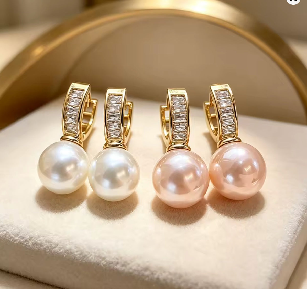 Blush Pearl Earrings – Wear Hope for Breast Cancer
