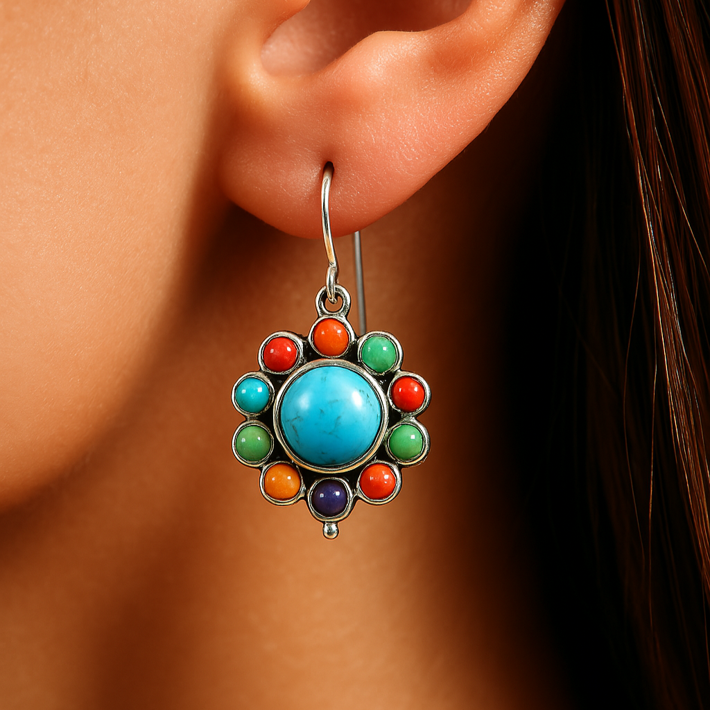 Aqua Glow Hoops