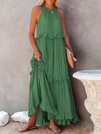 ANETA | Elegant Sleeveless Dress with Ruffles
