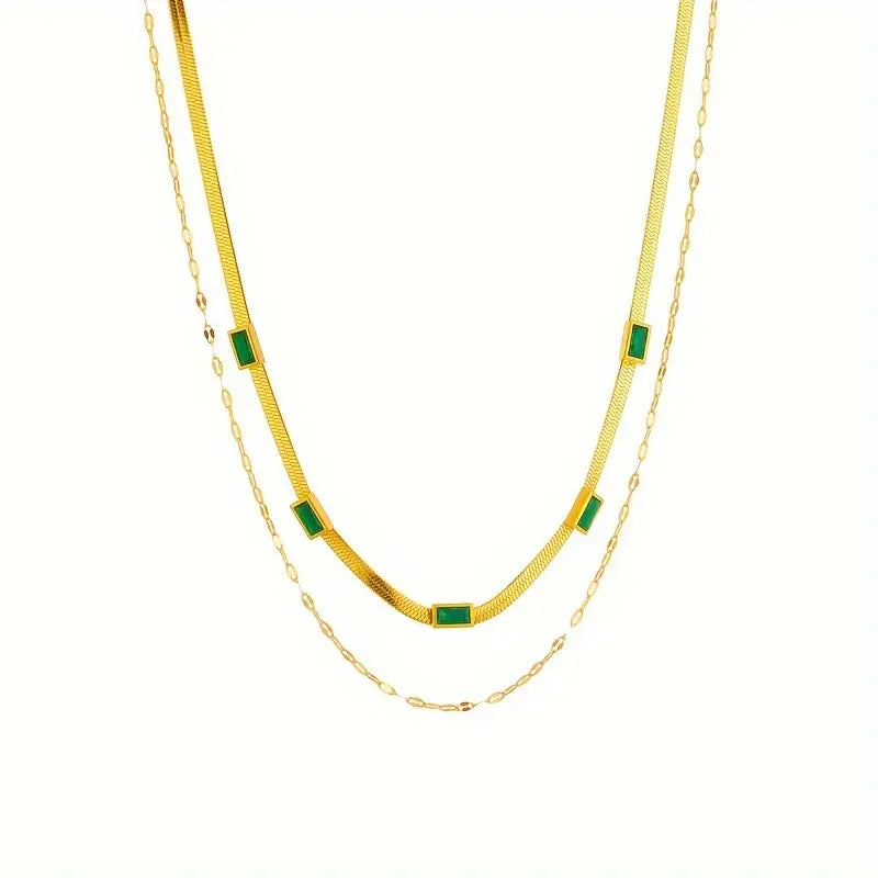 Sorella Gem Double Necklace