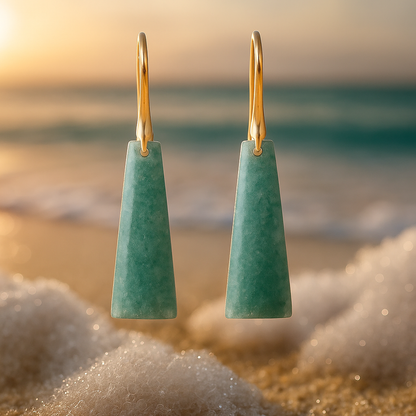 Emerald Wave Earrings