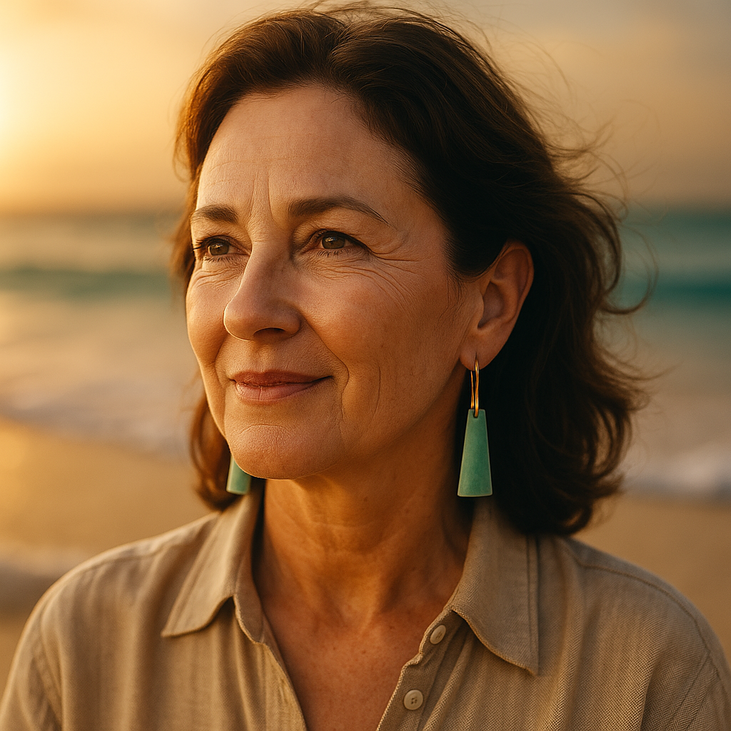 Emerald Wave Earrings