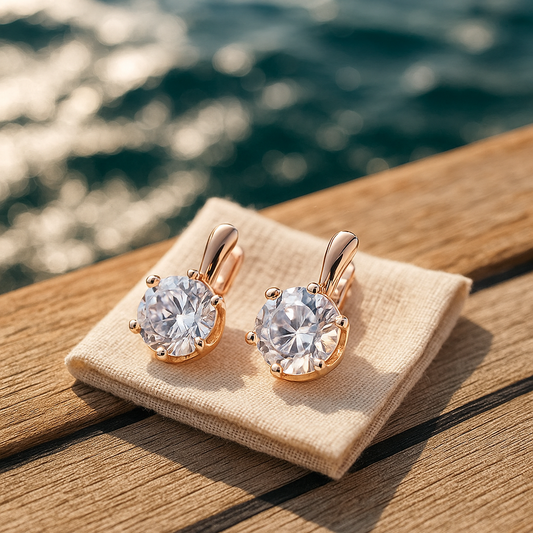Solitaire Earrings