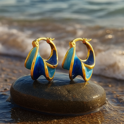 Morning Mist Waves Earrings