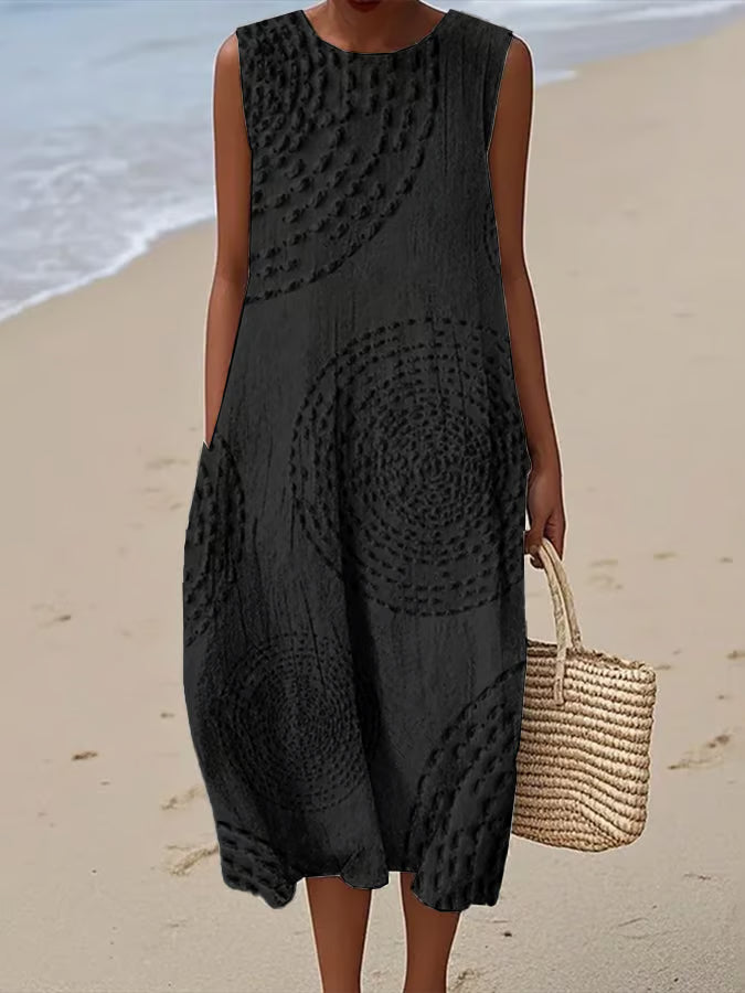 Miley | Stylish Textured Long Dress