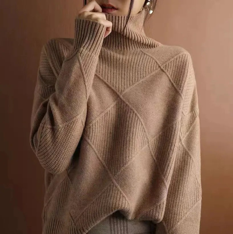 DENISE – Casual Solid Color Knit Sweater