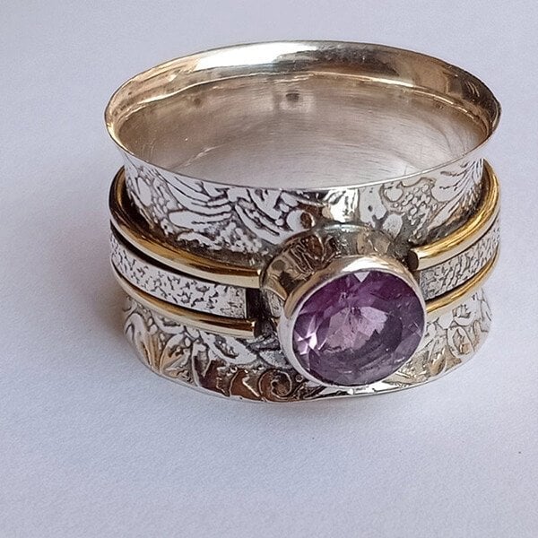 Bohemian Crystal Healing Meditation Ring