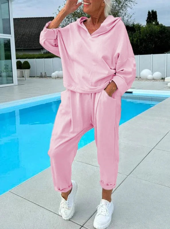 Hazel | Cozy Hooded Sweatshirt Set