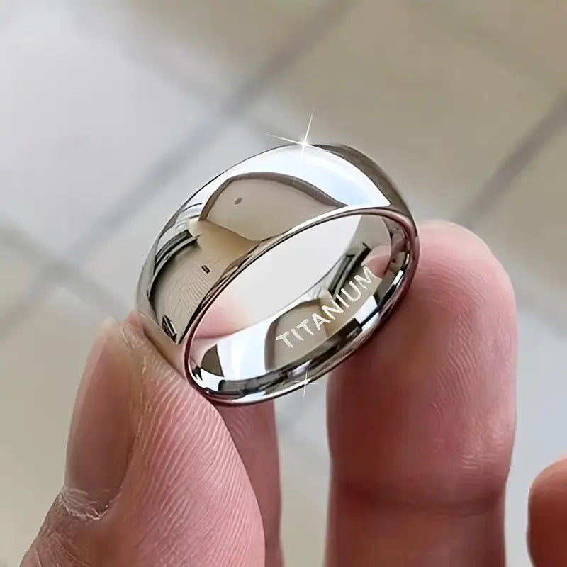 PANASH 6mm Titanium Steel Ring