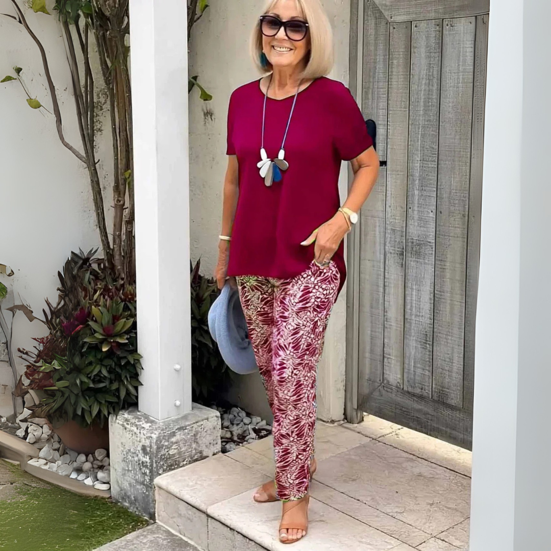 Allegra | Cotton-Blend Two-Piece Set – Effortless Polish, All-Day Comfort