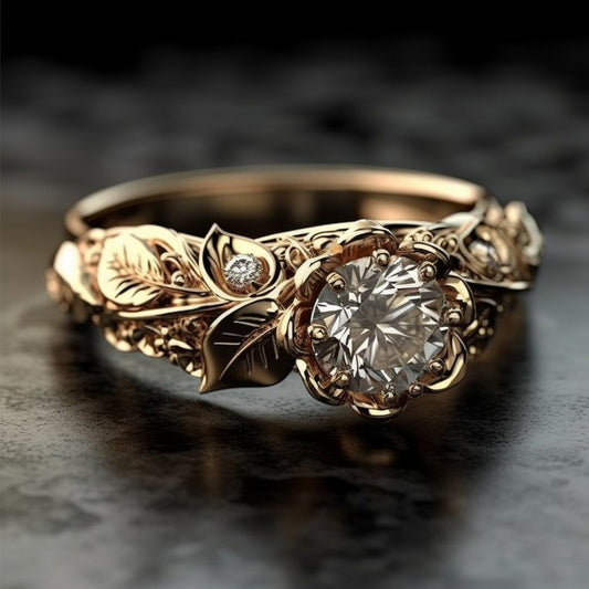 Nature Inspired Diamond Ring