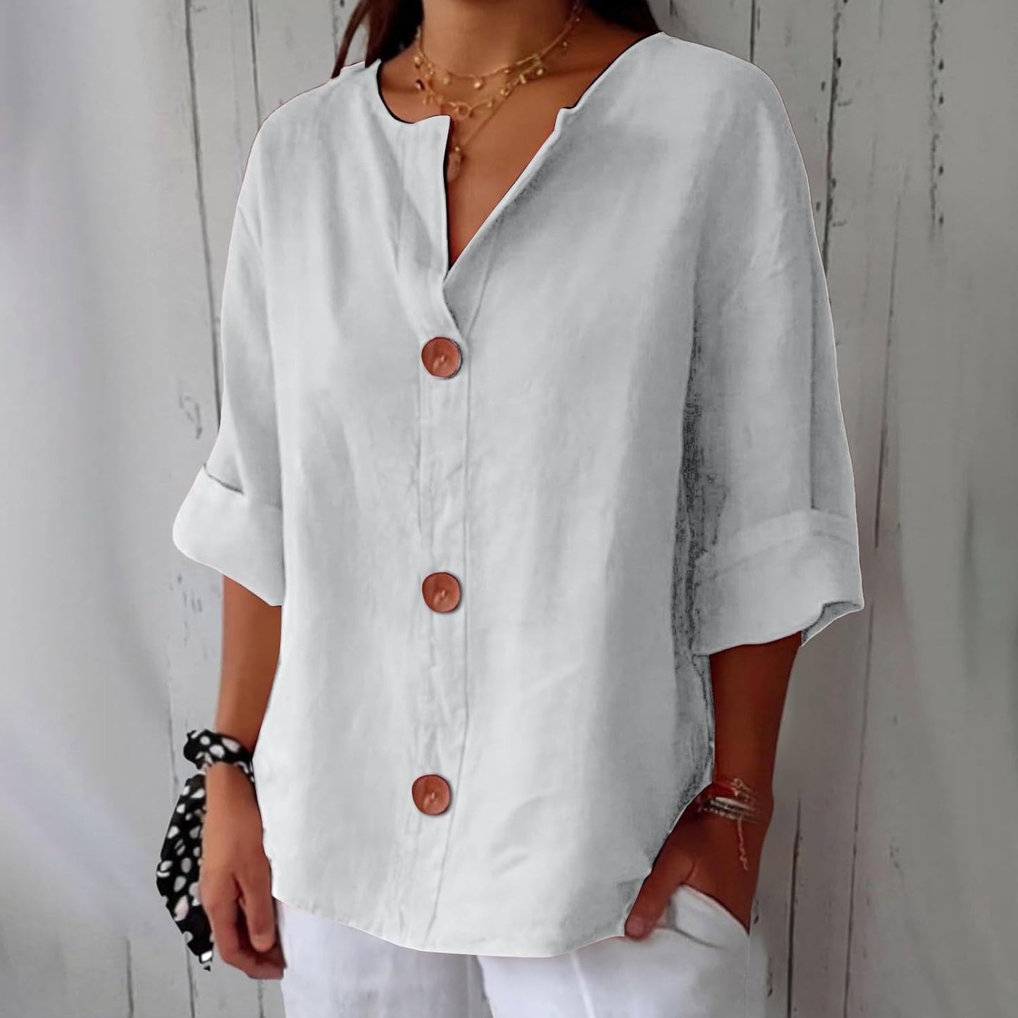 MAEVE | V-Neck Shirt