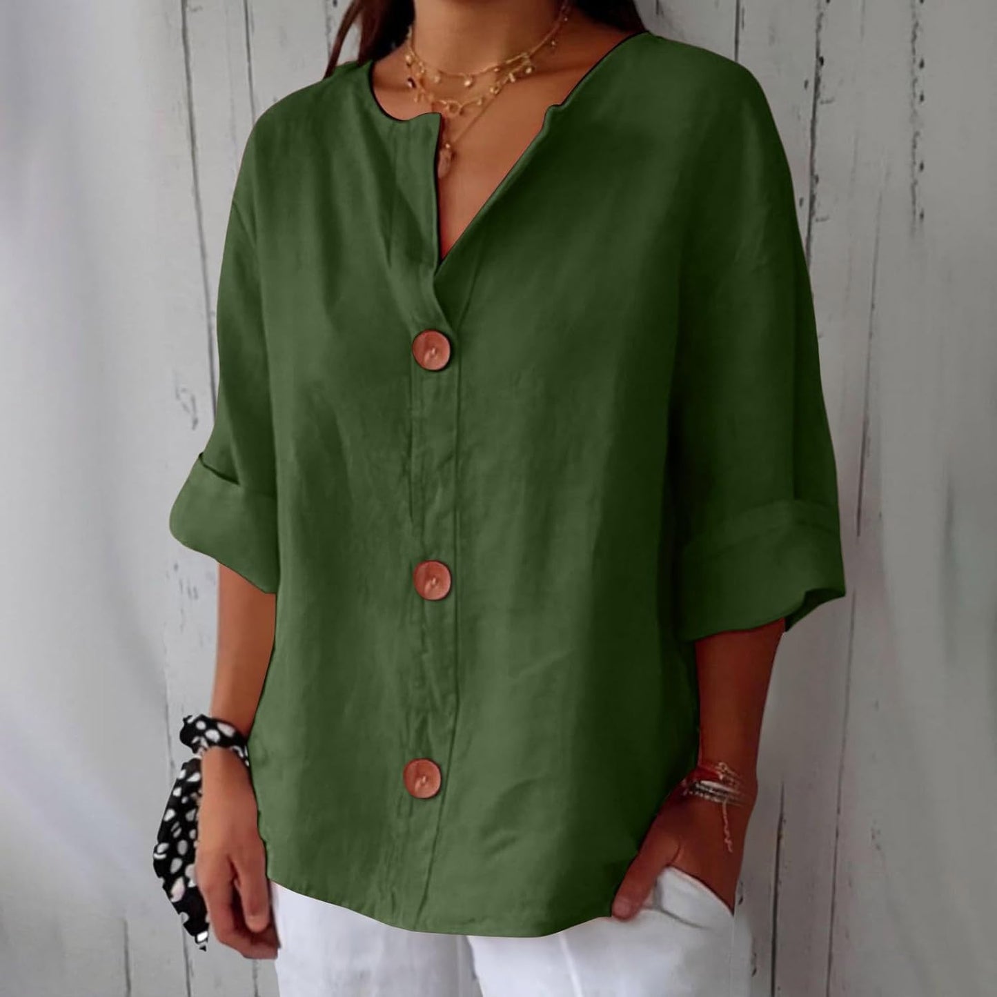 MAEVE | V-Neck Shirt