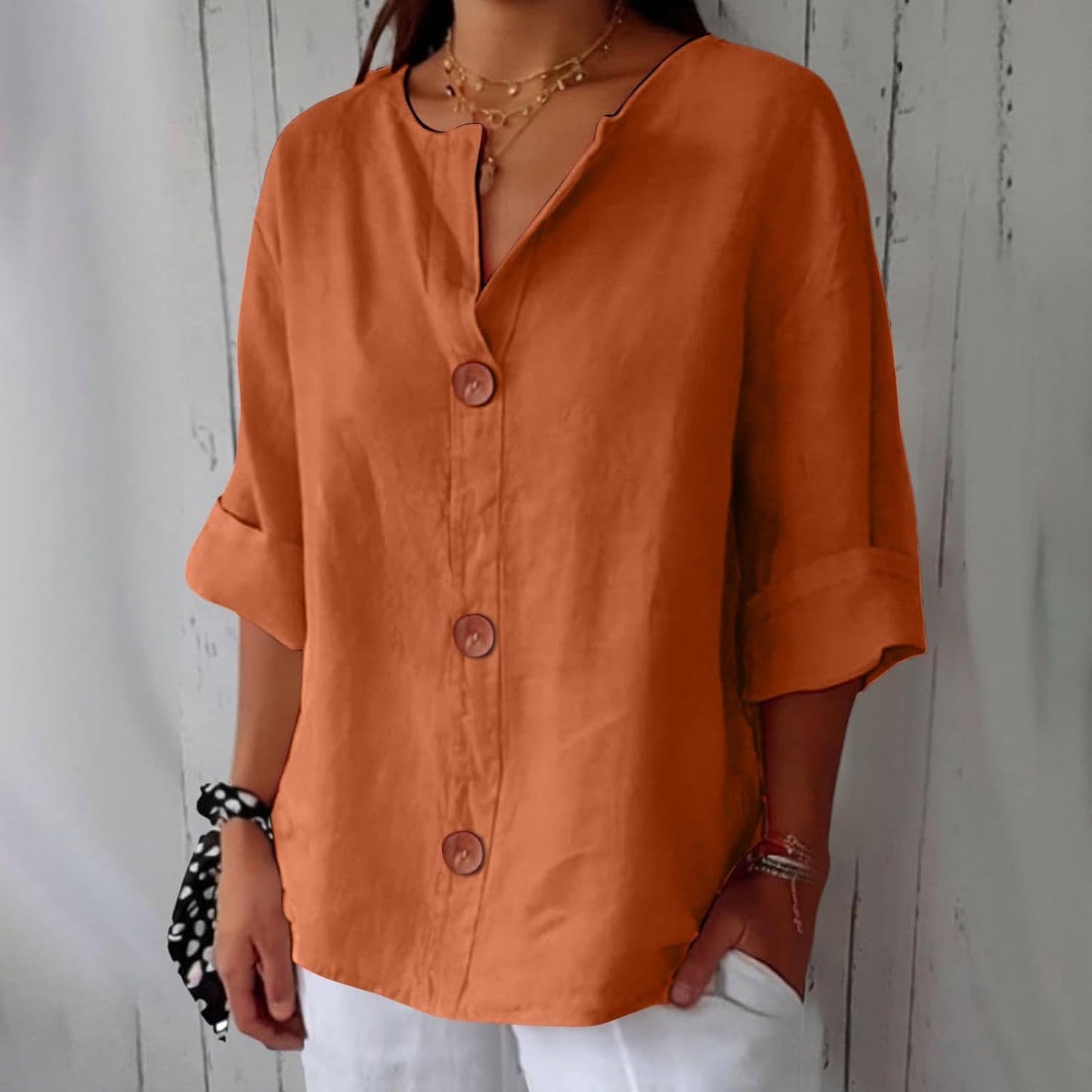 MAEVE | V-Neck Shirt