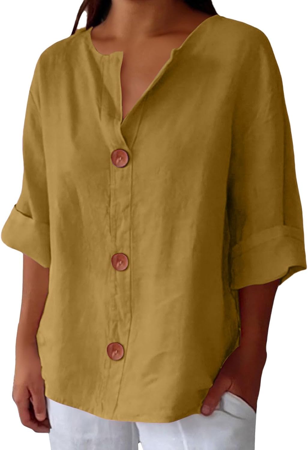 MAEVE | V-Neck Shirt