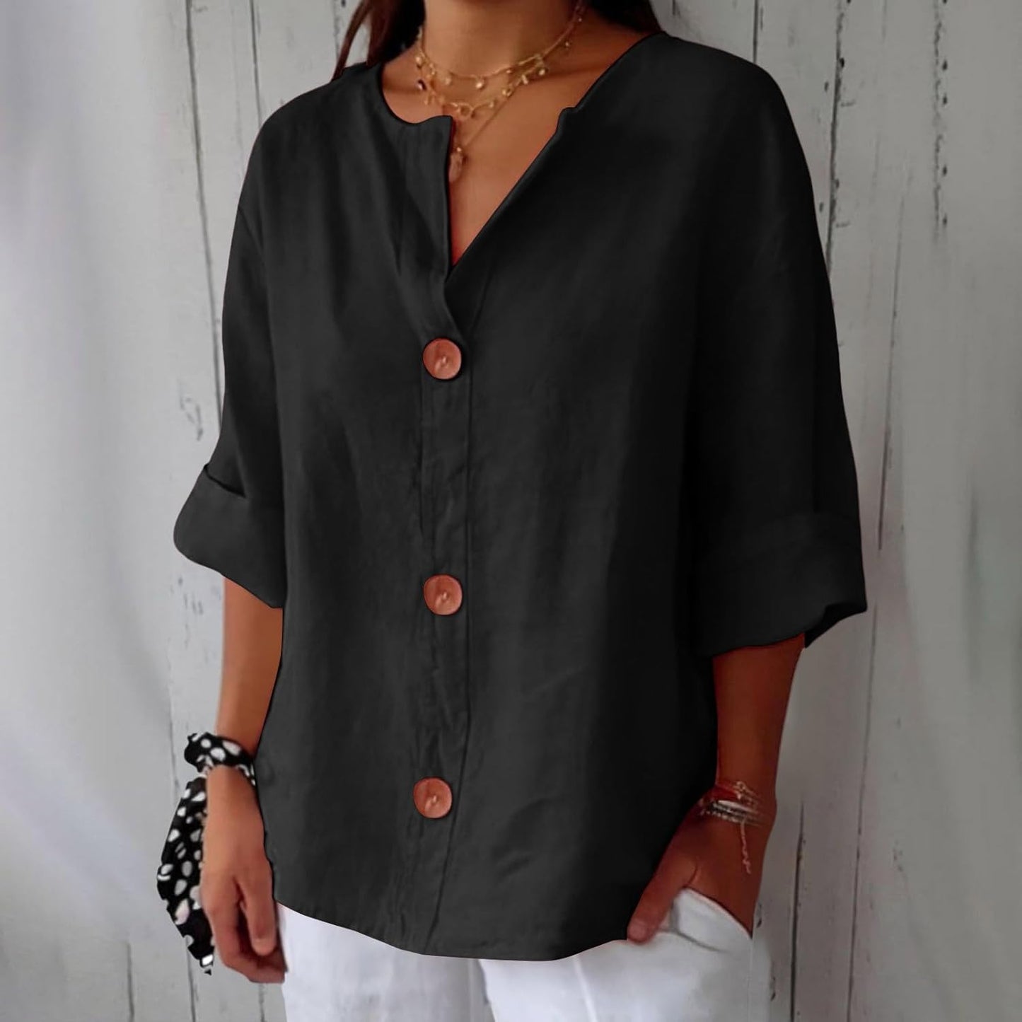 MAEVE | V-Neck Shirt