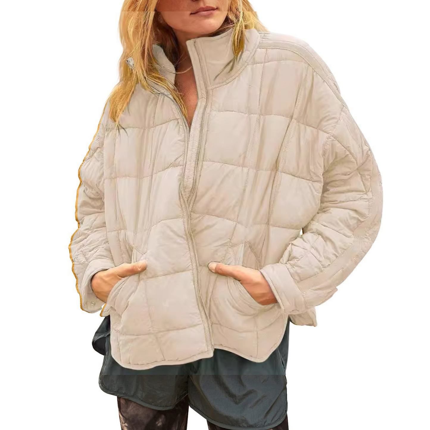 APRIL – Lightweight Zip Puffer Jacket