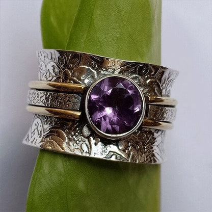Bohemian Crystal Healing Meditation Ring