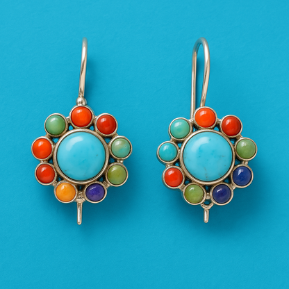 Aqua Glow Hoops