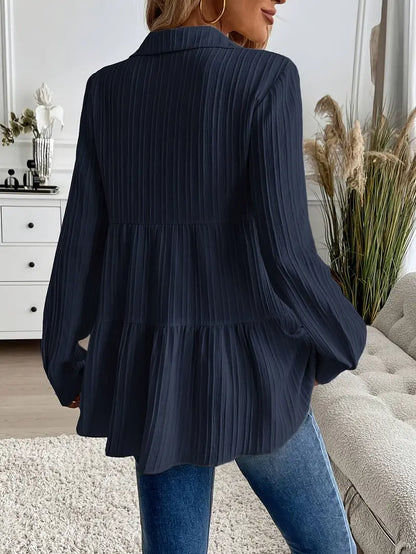 MELINDA | Stylish Long Sleeve Shirt With Buttons