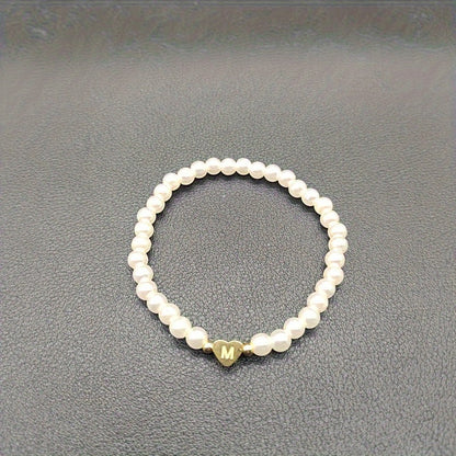 Chic A-Z Heart Initial Bracelet