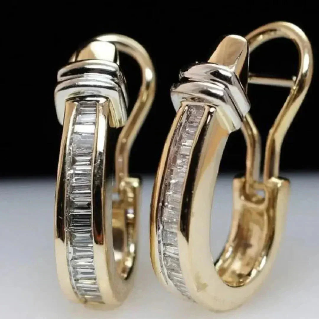 Antique Gold and Diamond Earrings