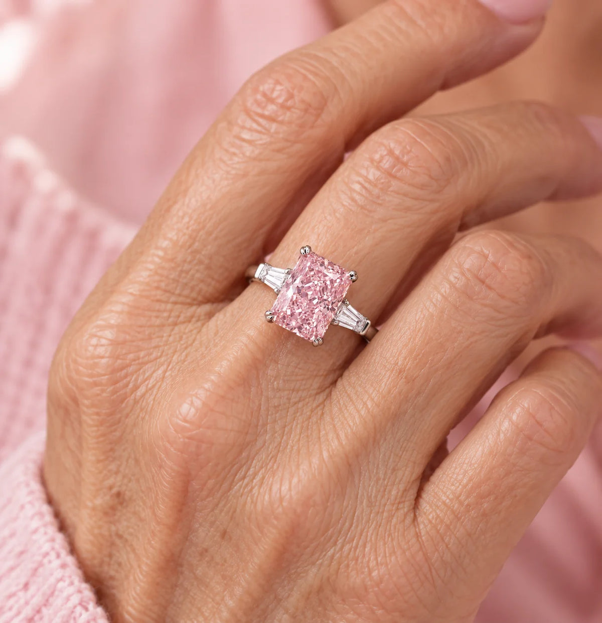 Classic Ribbon Pink Ring