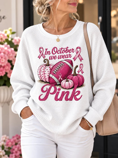 This October we wear Pink 2026 Long Sleeve Top