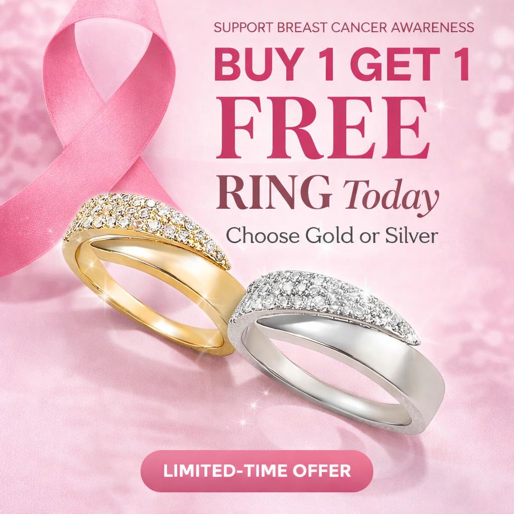 Breast Cancer Support Ring | Get 1+1 Free