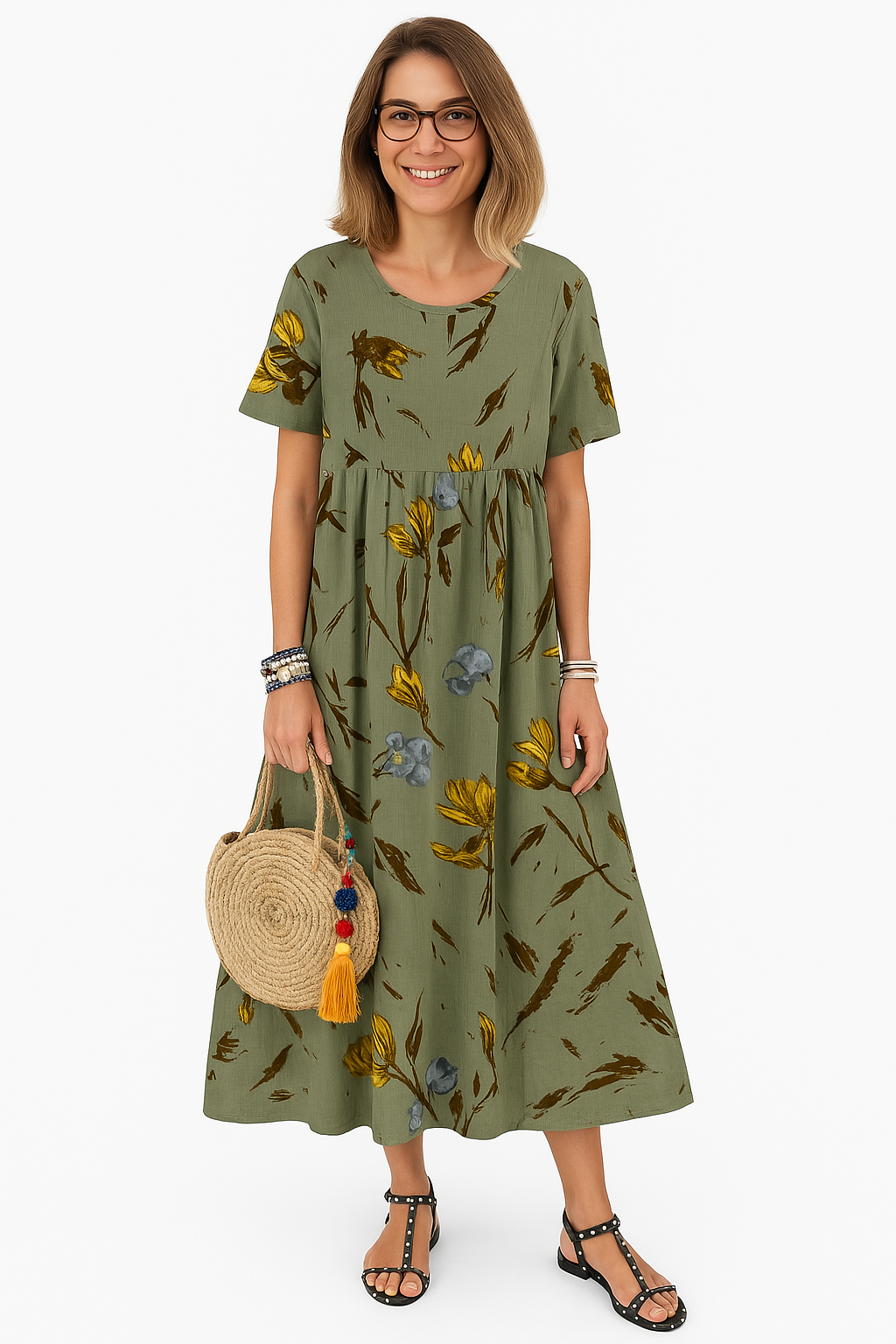 Lucie | Vintage Floral Maxi Dress