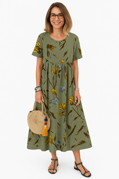 Lucie | Vintage Floral Maxi Dress