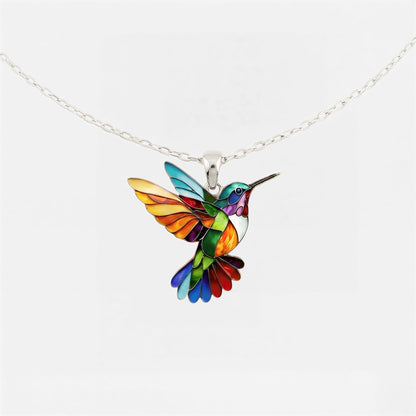 Hummingbird Glow Necklace | Breast Cancer Support & Hope |1+1 Free |