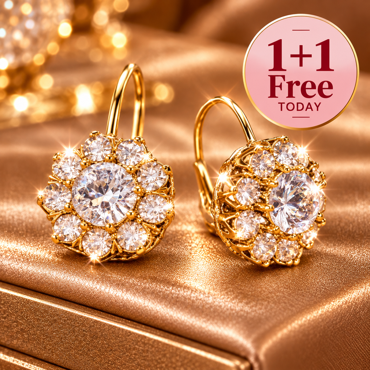 Luxe Vintage Zirconia Earrings