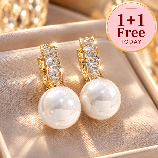 White Blush Pearl Earrings