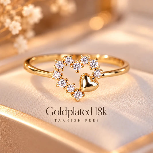 Sparkling Heart Ring – Elegant Crystal Love Ring