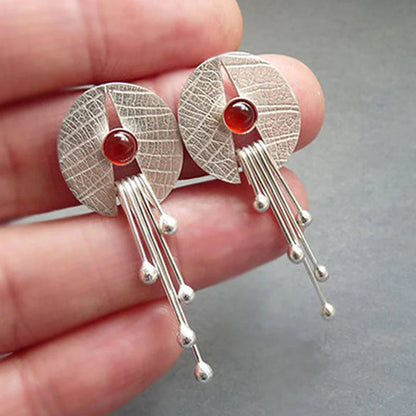 Crimson Drift Earrings