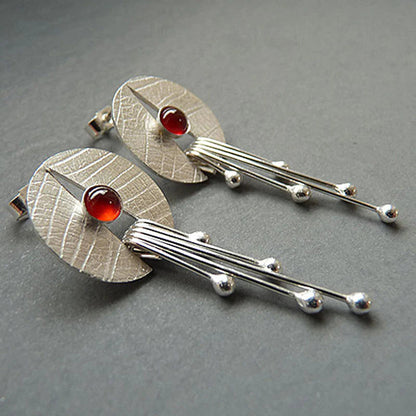 Crimson Drift Earrings
