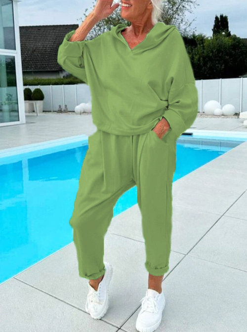 Hazel | Cozy Hooded Sweatshirt Set
