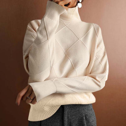 DENISE – Casual Solid Color Knit Sweater