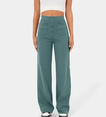 Marjorie | High-Waist Stretch & No-Pill Trouser – Timeless Confidence