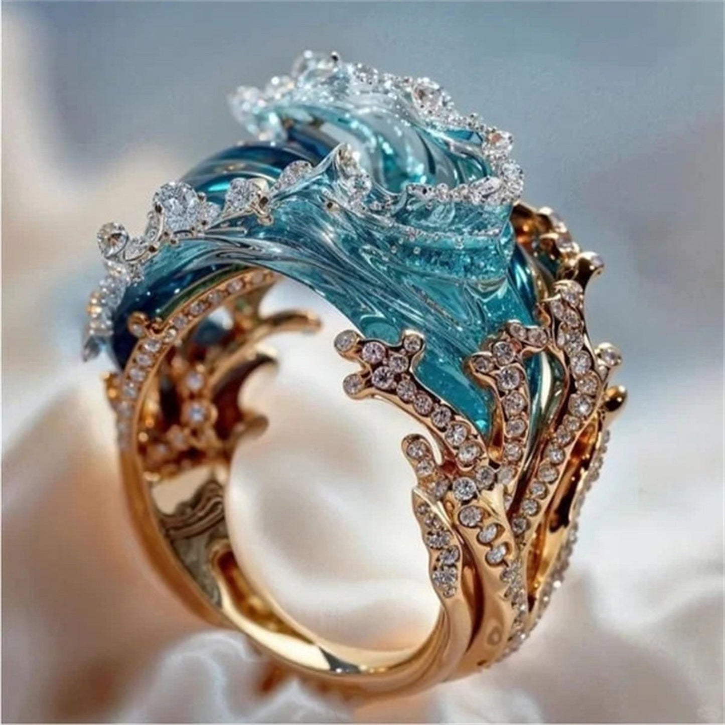 Oceans Embrace Ring