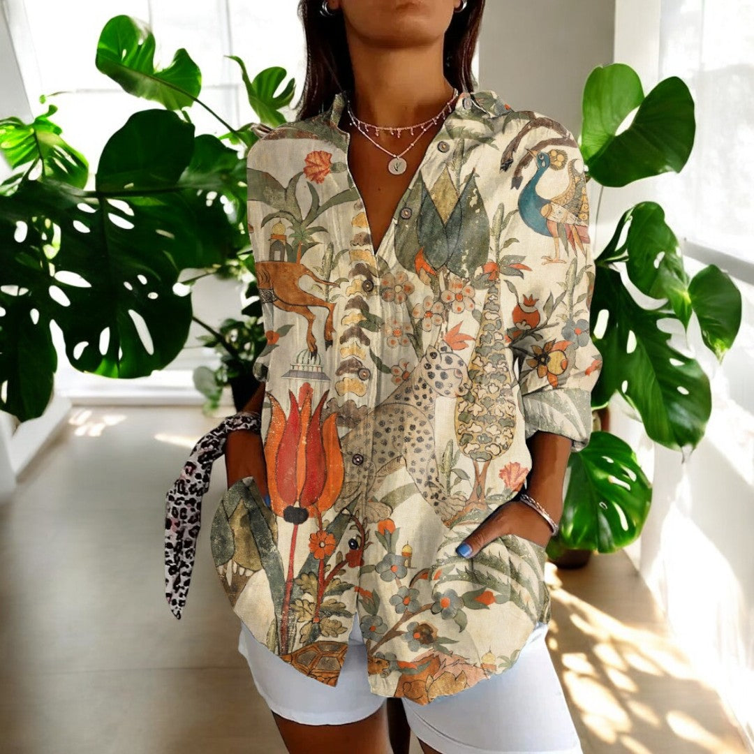 Irene | Stylish Floral Blouse