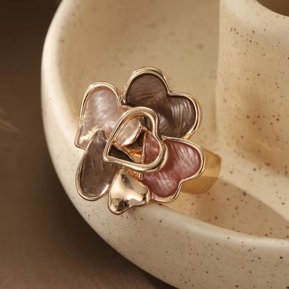 Heart-Shaped Floral Rings | Support Breast Cancer | 1+1 FREE TODAY