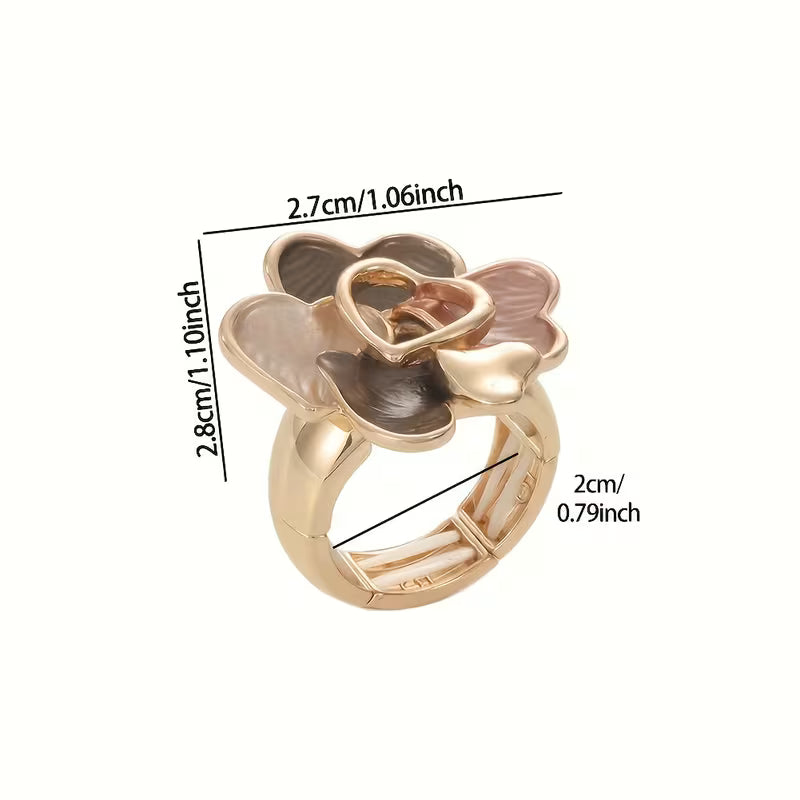 Heart-Shaped Floral Rings | Support Breast Cancer | 1+1 FREE TODAY