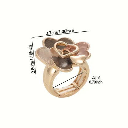 Heart-Shaped Floral Rings | Support Breast Cancer | 1+1 FREE TODAY