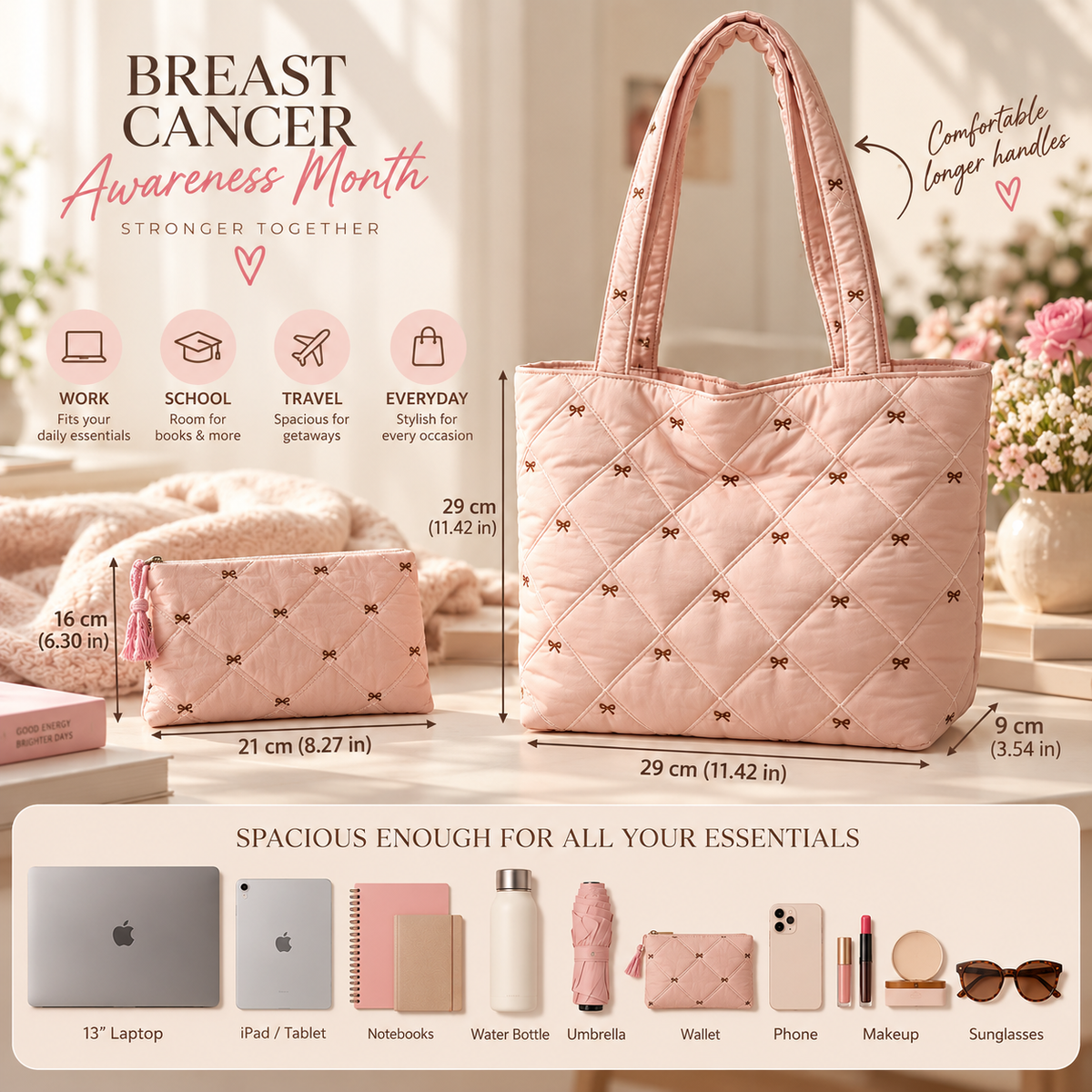 Ribbons Pink Bag 2026