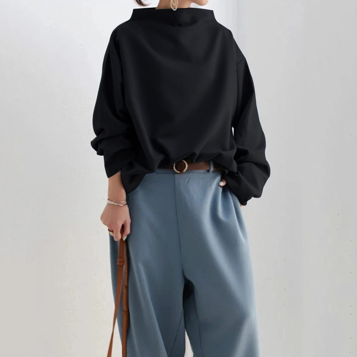 MARGOT | High-Neck Soft Knit Top
